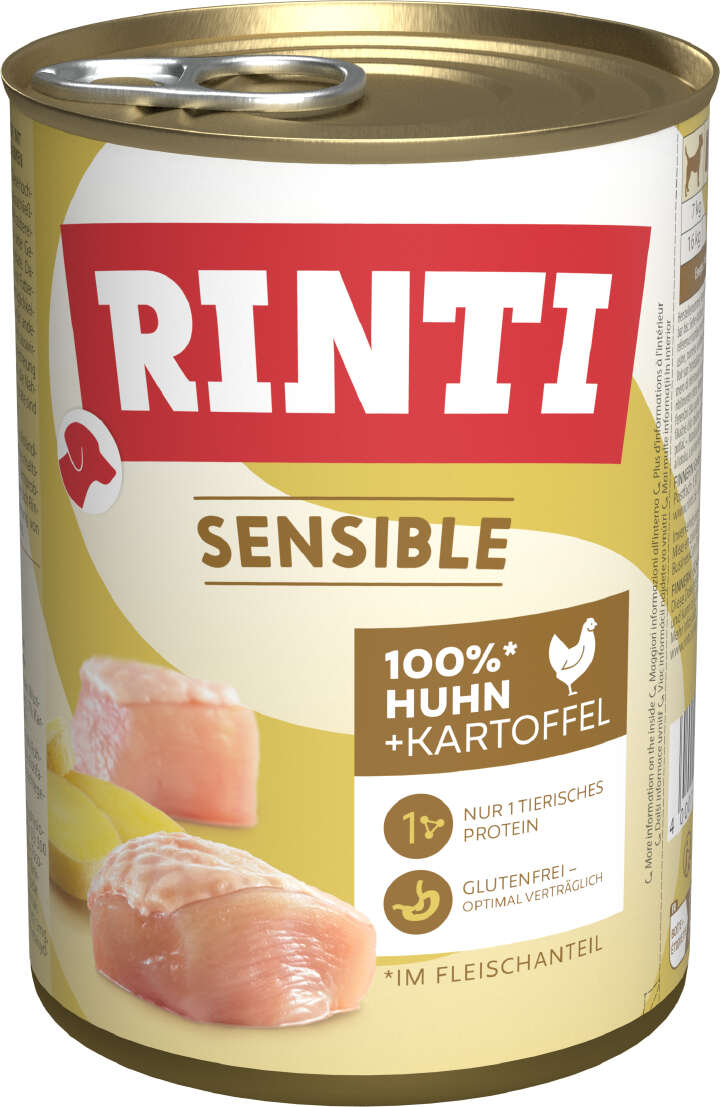 RINTI Hunde-Nassfutter Sensible Huhn & Kartoffel